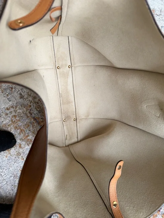 Tod's Cognac Leather Medium Tote with Gold T Accent - Picture 7 of 8